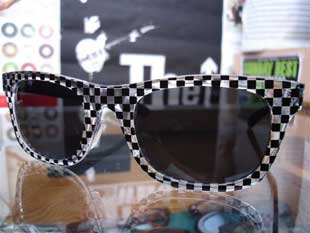 Chequered Past Clear Frame Sunglass